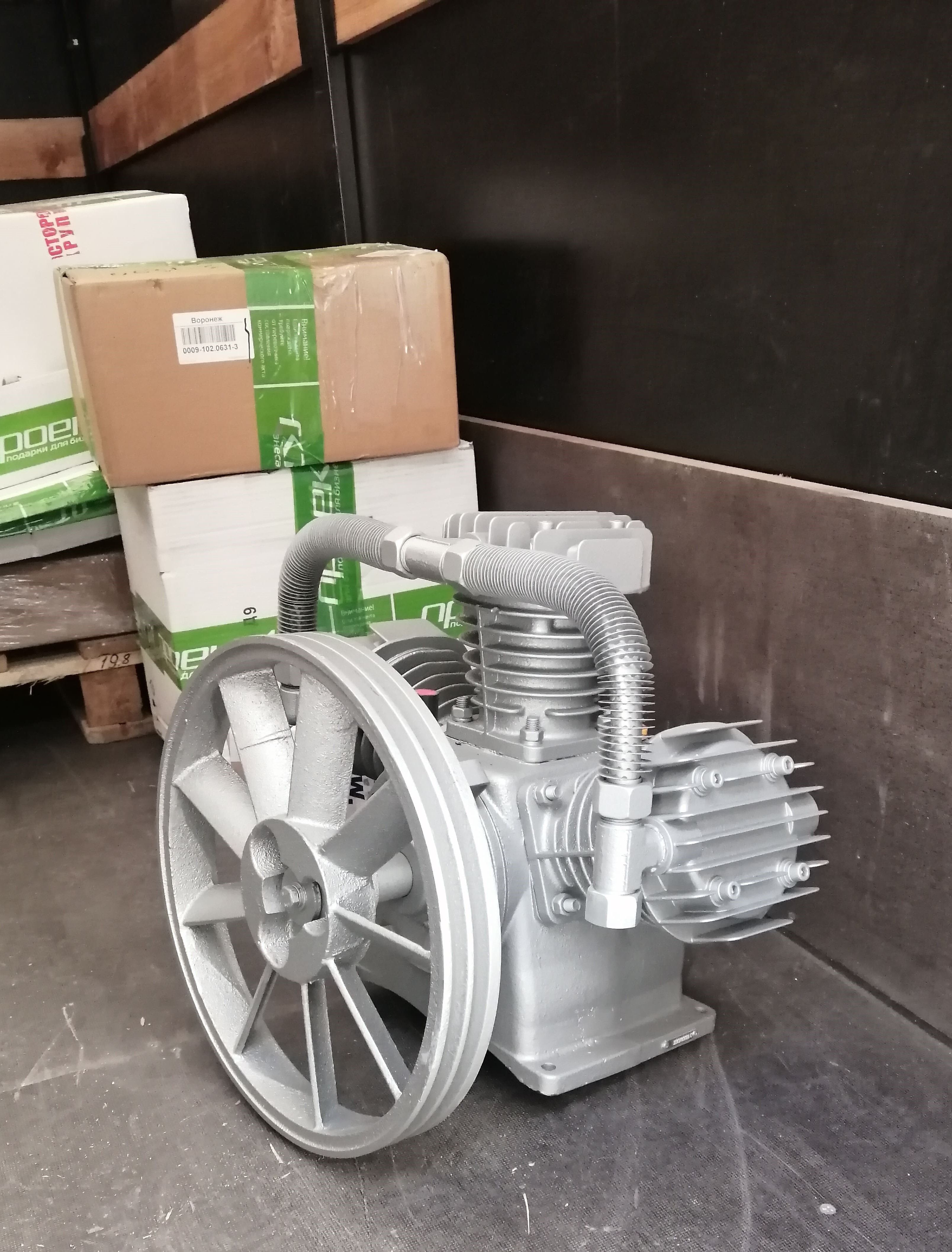 Отгрузка компрессорной головки Remeza LB75 в Воронеже